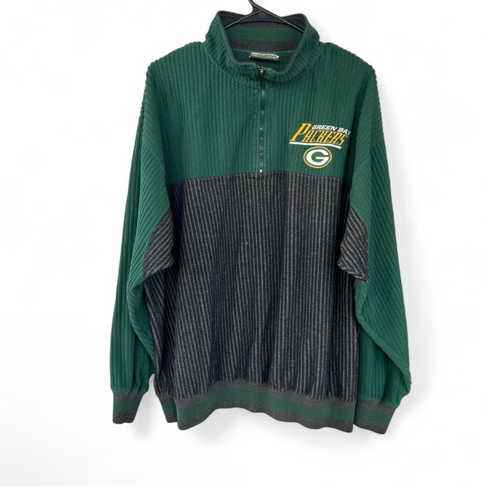 Vintage Green Bay Packers Pullover Quarterzip 90’s Y2K Lee Sport Sportswear XL
